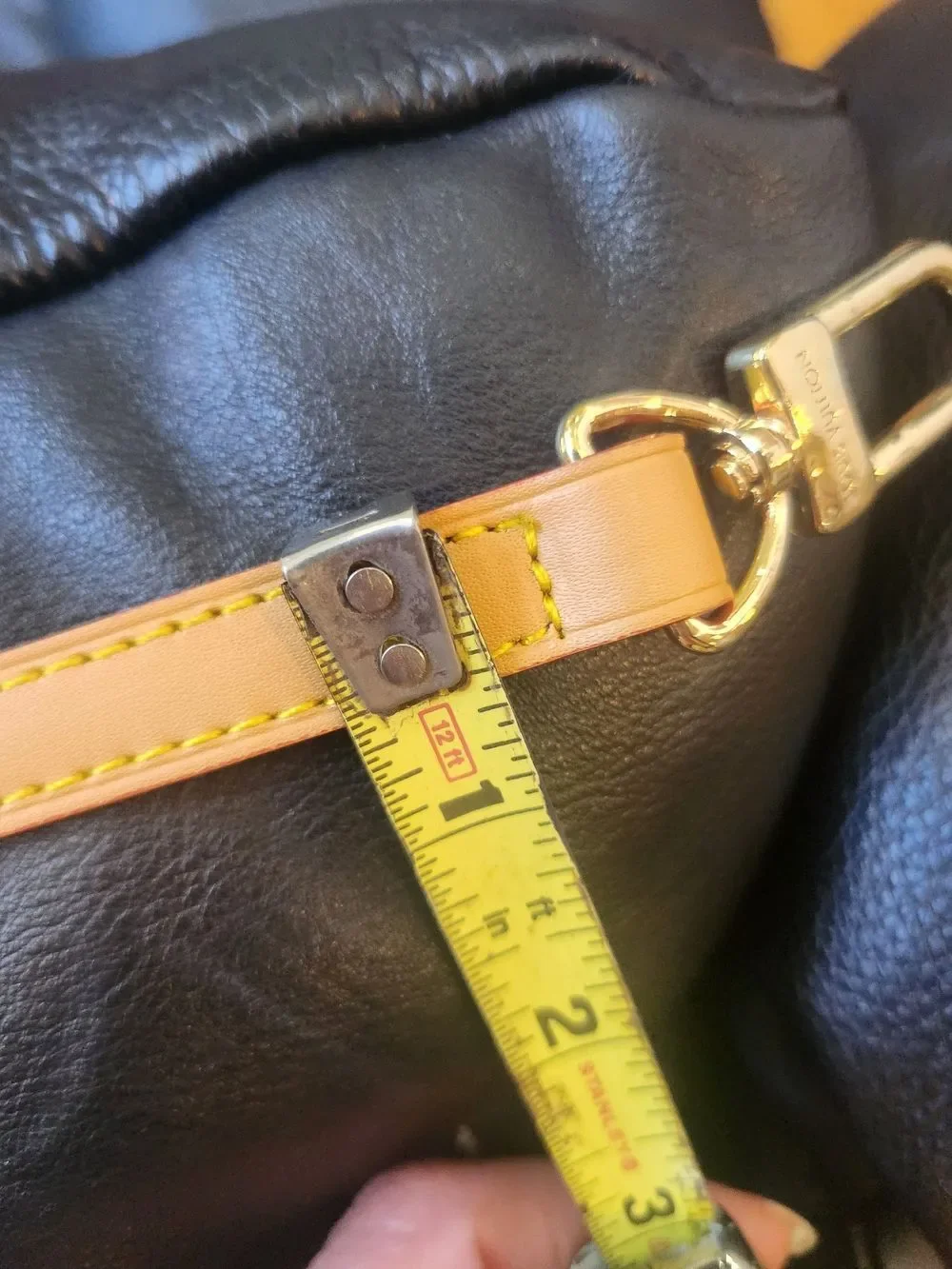 Brown Canvas Monogram Lock It Bucket Crossbody - Picture 14 of 15